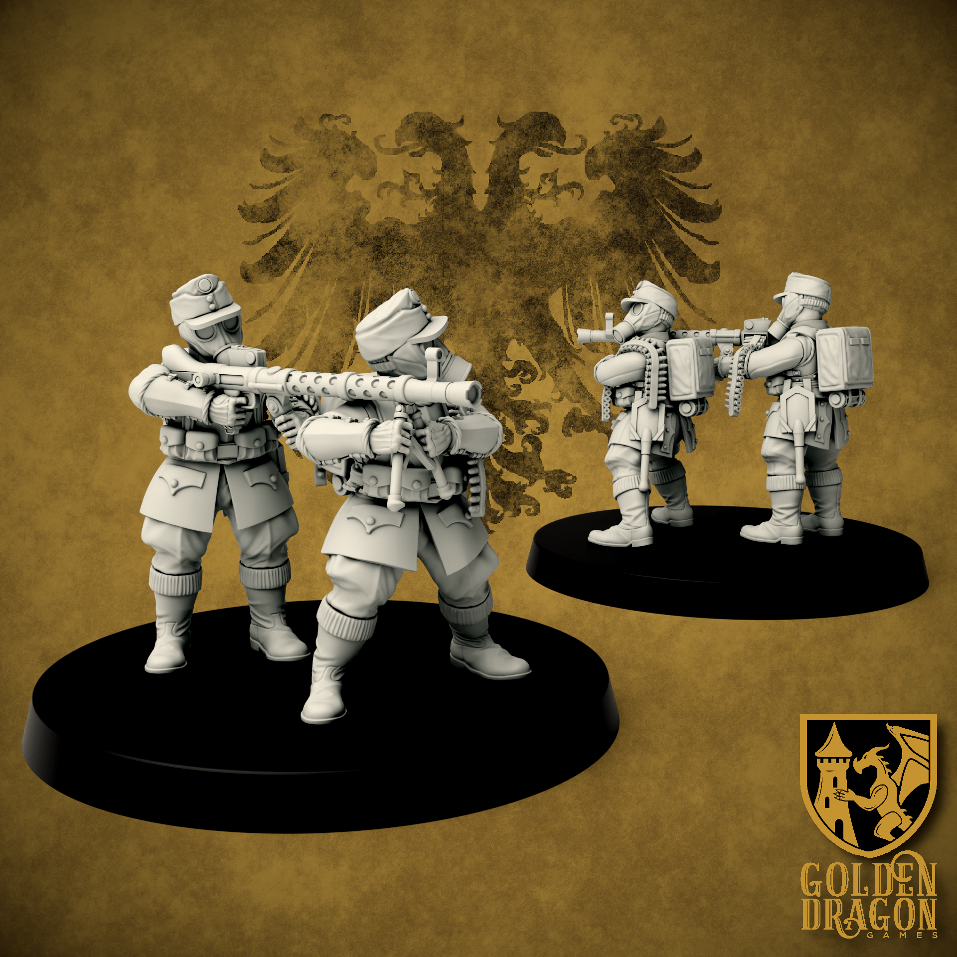 Holy Roman Empire Imperial Landwehr | Golden Dragon Games Weird WW2 Role Playing Miniatures
