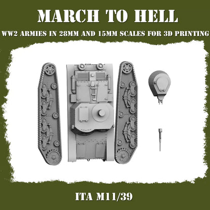 WW2 ITALIAN ARMY (BERSAGLIERI) M11_39 | 3DBreed 15mm Wargaming Miniatures