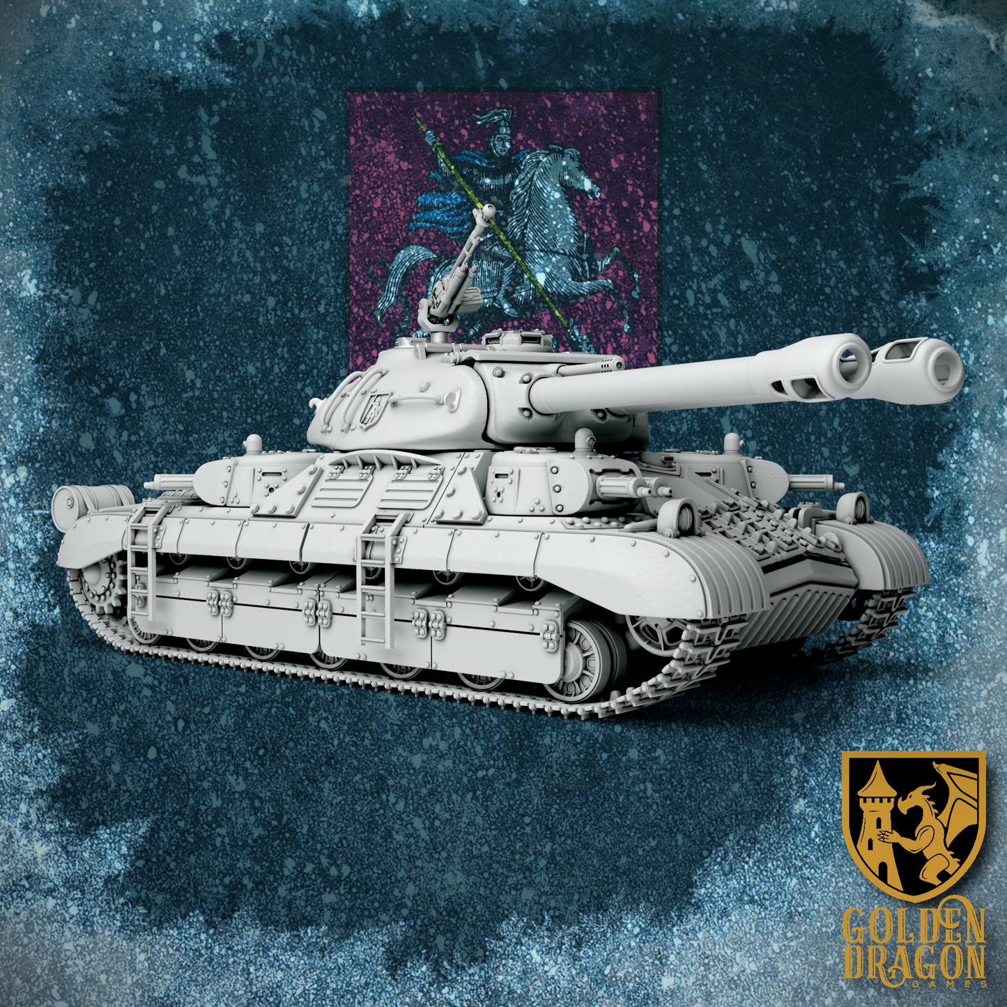 Russian Empire T-40 ’St. Mikhail’ Heavy Tank | Golden Dragon Games Weird WW2 Role Playing Miniatures