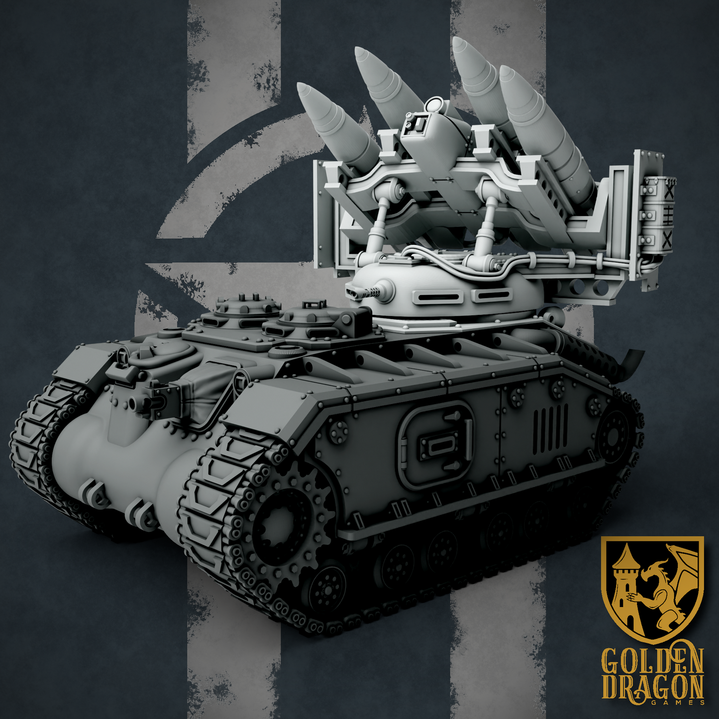 United States of America M48 Ram APC Upgrade Kits | Golden Dragon Games Weird WW2 M48 Bighorn MLRS Role Playing