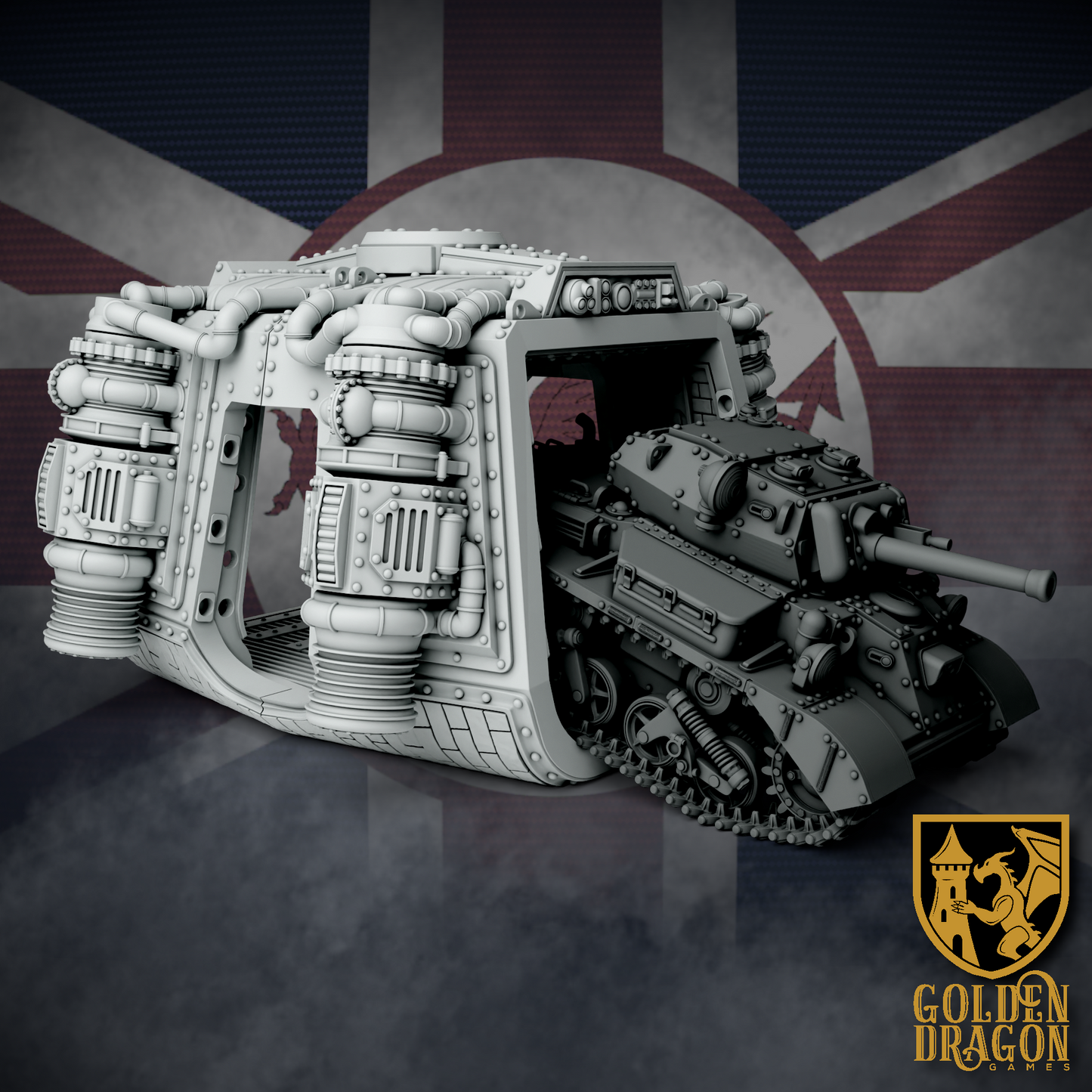 British Empire Capsule Mk. VII (C13) ’Merlin’ | Golden Dragon Games Weird WW2 Role Playing Miniatures
