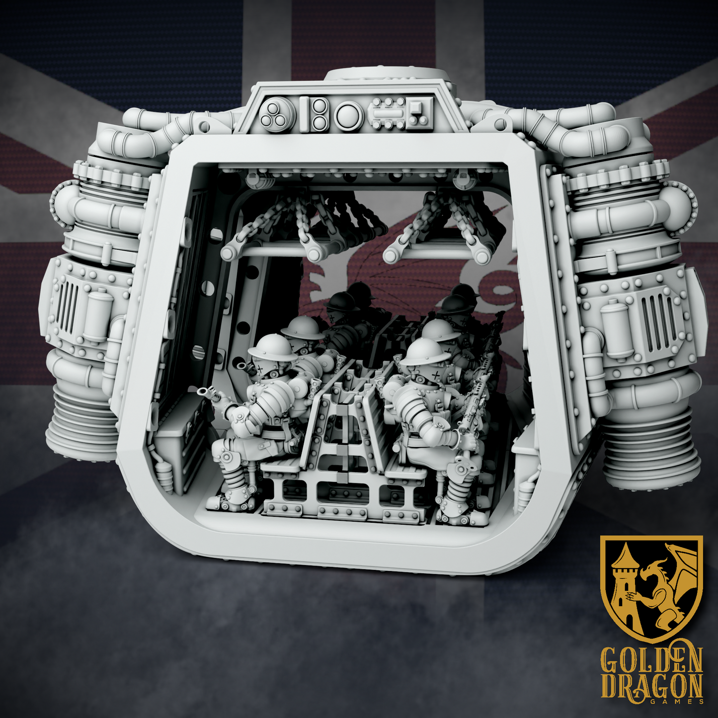 British Empire Capsule Mk. VII (C13) ’Merlin’ | Golden Dragon Games Weird WW2 Role Playing Miniatures