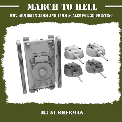 WW2 UNITES STATES MARINES (USM) M4 SHERMAN | 3DBreed 15mm Wargaming Miniatures