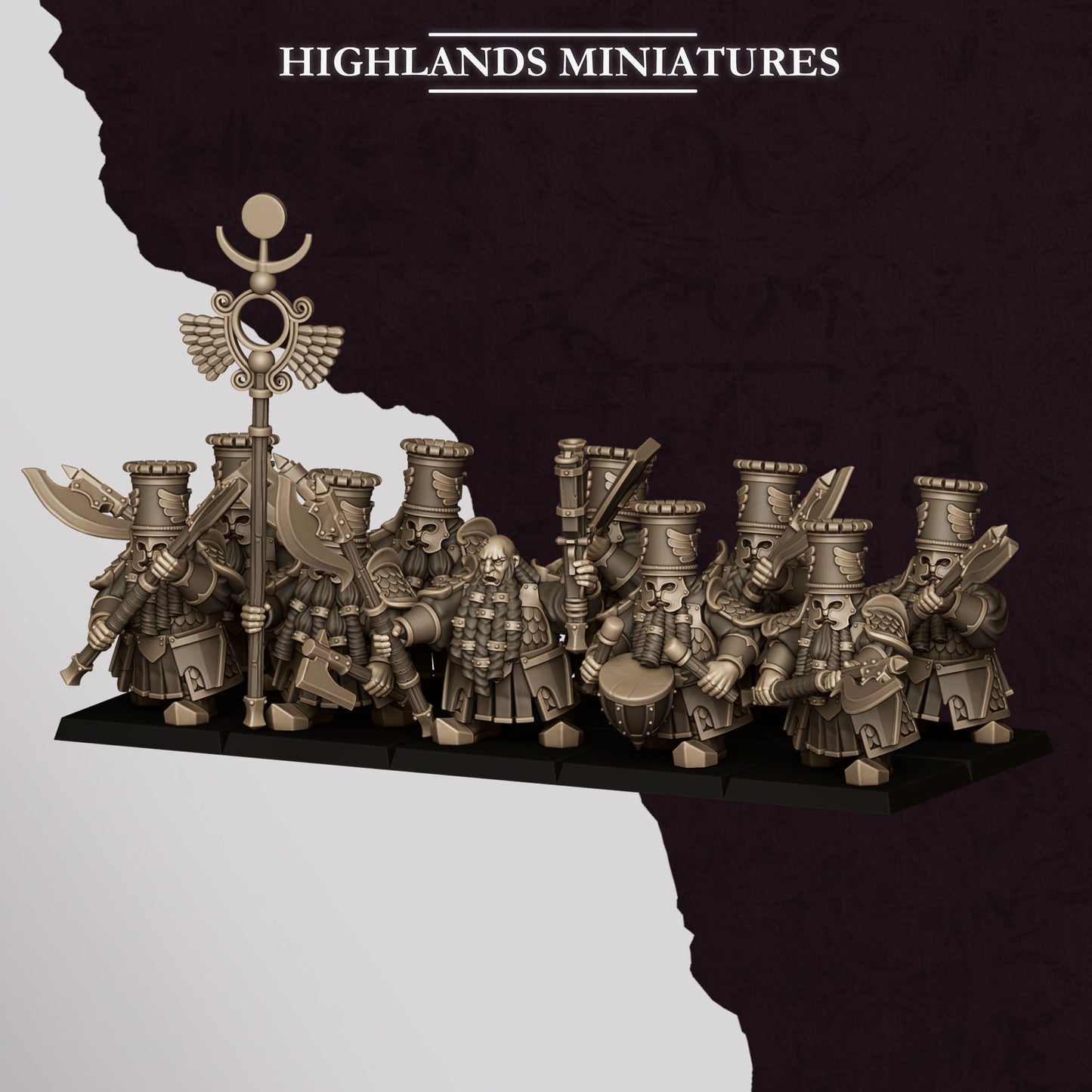 Sons of Marduk Heavy Guard | Highlands Miniatures 28/32mm Fantasy Wargaming Miniatures Role Playing Miniatures