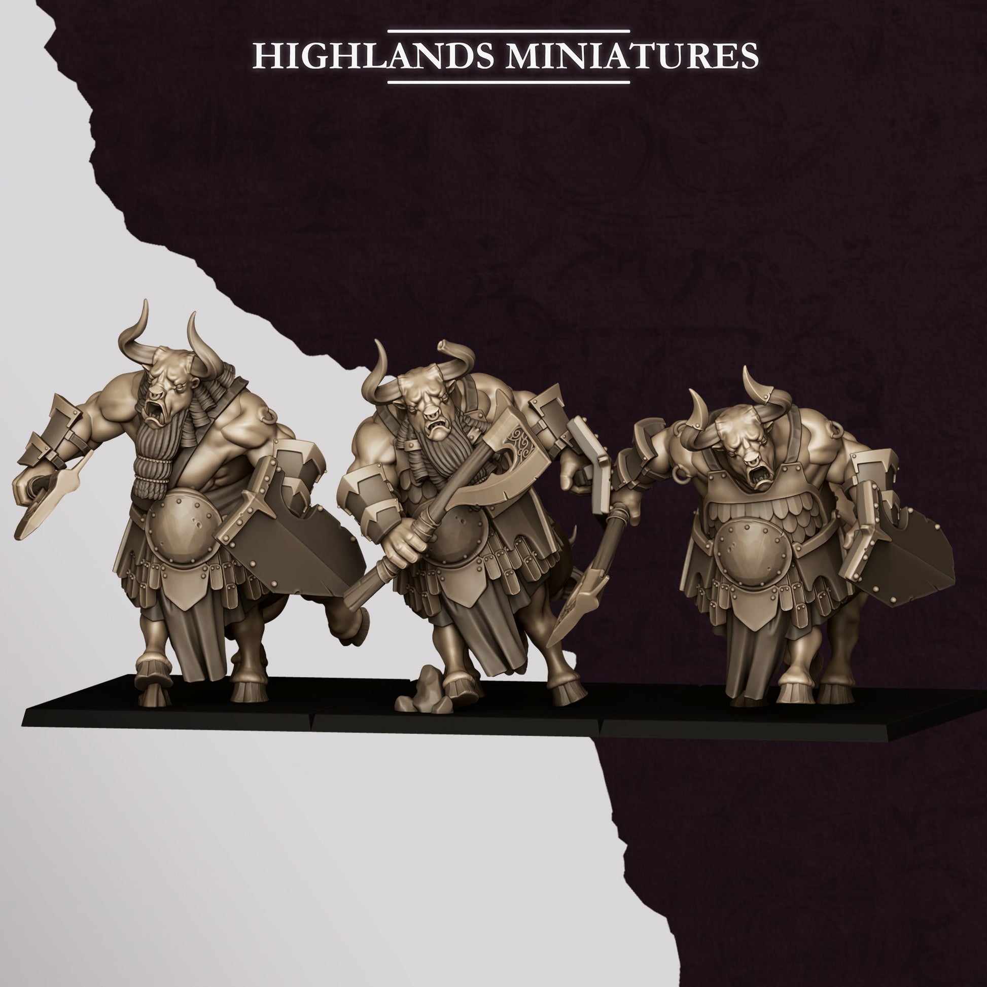 Sons of Marduk Centaurs Hand Weapons | Highlands Miniatures 28/32mm Fantasy Wargaming Miniatures Role Playing Miniatures