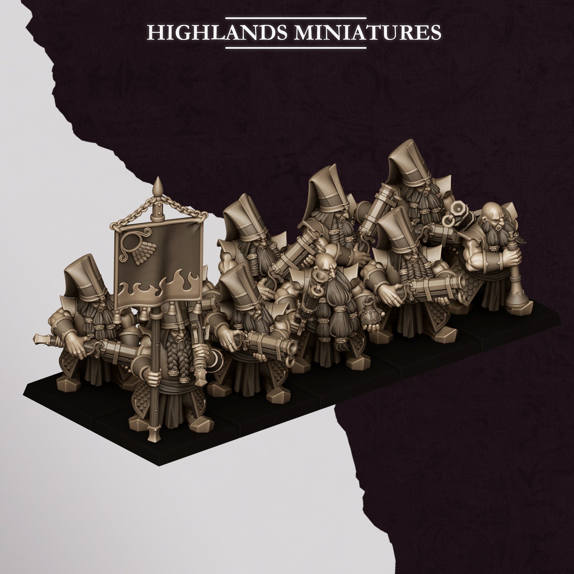 Sons of Marduk Shooters | Highlands Miniatures 28/32mm Fantasy Wargaming Miniatures Role Playing Miniatures