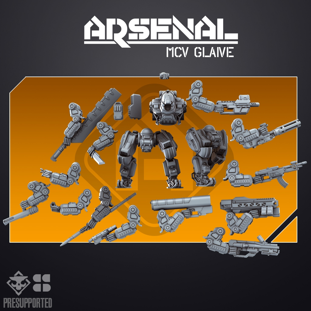 ARSENAL MCV: Glaive | Skullforge Studios 32mm Wargaming Miniatures Role Playing Miniatures
