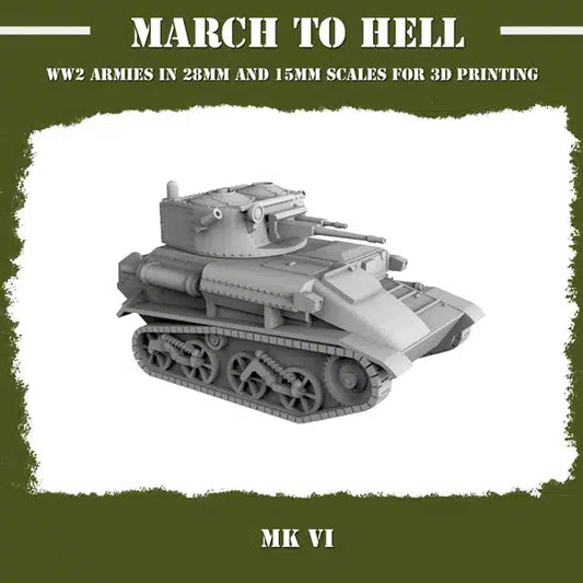 WW2 BRITISH ARMY MK VI | 3DBreed 15mm Wargaming Miniatures