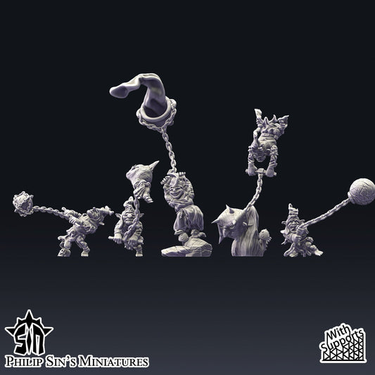 Skaartrench Goblin Social Distancers | Phillip Sin Fantasy Wargaming Miniatures Role Playing Miniatures