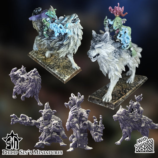 Skaartrench Goblin Shamans | Phillip Sin Fantasy Wargaming Miniatures Role Playing Miniatures