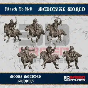 Medieval Moors Mounted Archers | 3DBreed 15mm Wargaming Miniatures Role Playing Miniatures