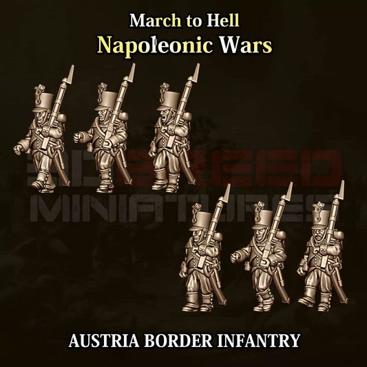 Napoleonic Wars AUSTRIAN BORDER INFANTRY | 3DBreed 15mm Wargaming Miniatures