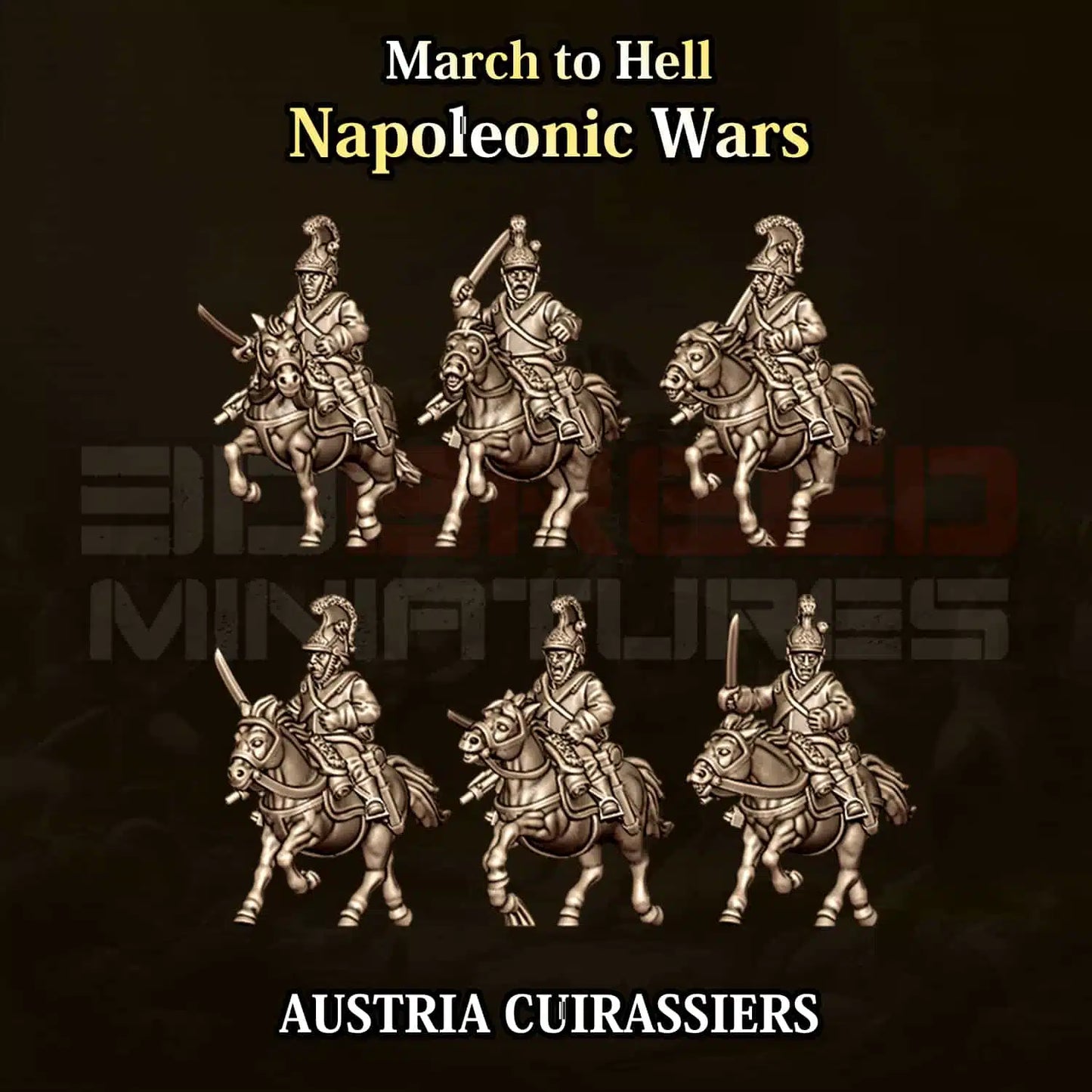 Napoleonic Wars AUSTRIAN CUIRASSIERS | 3DBreed 15mm Wargaming Miniatures