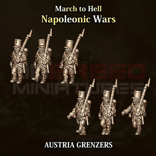 Napoleonic Wars AUSTRIAN GRENZERS | 3DBreed 15mm Wargaming Miniatures