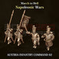 Napoleonic Wars AUSTRIAN INFANTRY COMMAND 02 | 3DBreed 15mm Wargaming Miniatures