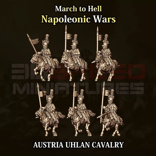 Napoleonic Wars AUSTRIAN UHLAN CAVALRY | 3DBreed 15mm Wargaming Miniatures