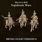 Napoleonic Wars BRITISH CAVALRY COMMAND 01 | 3DBreed 15mm Wargaming Miniatures