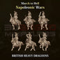 Napoleonic Wars BRITISH HEAVY DRAGOONS | 3DBreed 15mm Wargaming Miniatures
