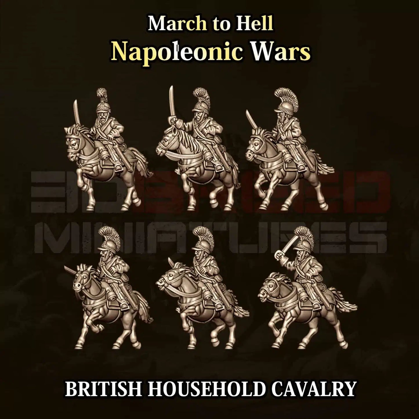 Napoleonic Wars BRITISH HOUSEHOLD | 3DBreed 15mm Wargaming Miniatures