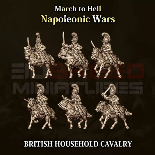 Napoleonic Wars BRITISH HOUSEHOLD | 3DBreed 15mm Wargaming Miniatures