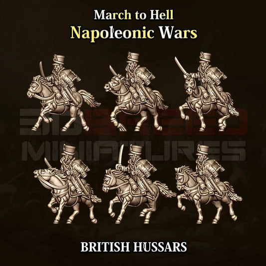 Napoleonic Wars BRITISH HUSSAR | 3DBreed 15mm Wargaming Miniatures