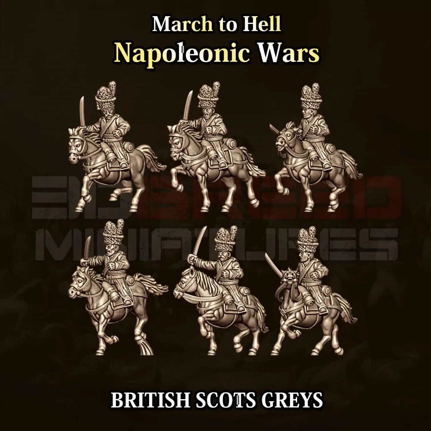 Napoleonic Wars BRITISH SCOTS GREYS | 3DBreed 15mm Wargaming Miniatures