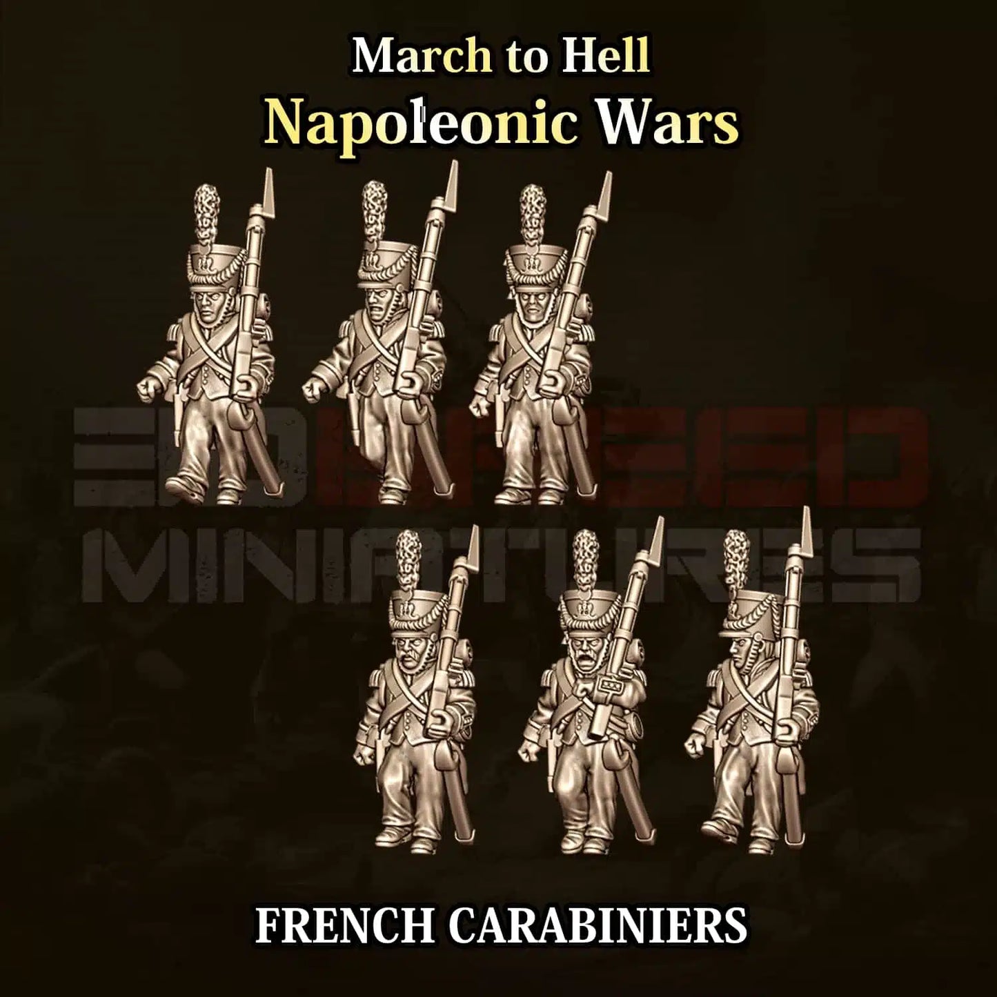 Napoleonic Wars FRENCH CARABINIERS | 3DBreed 15mm Wargaming Miniatures