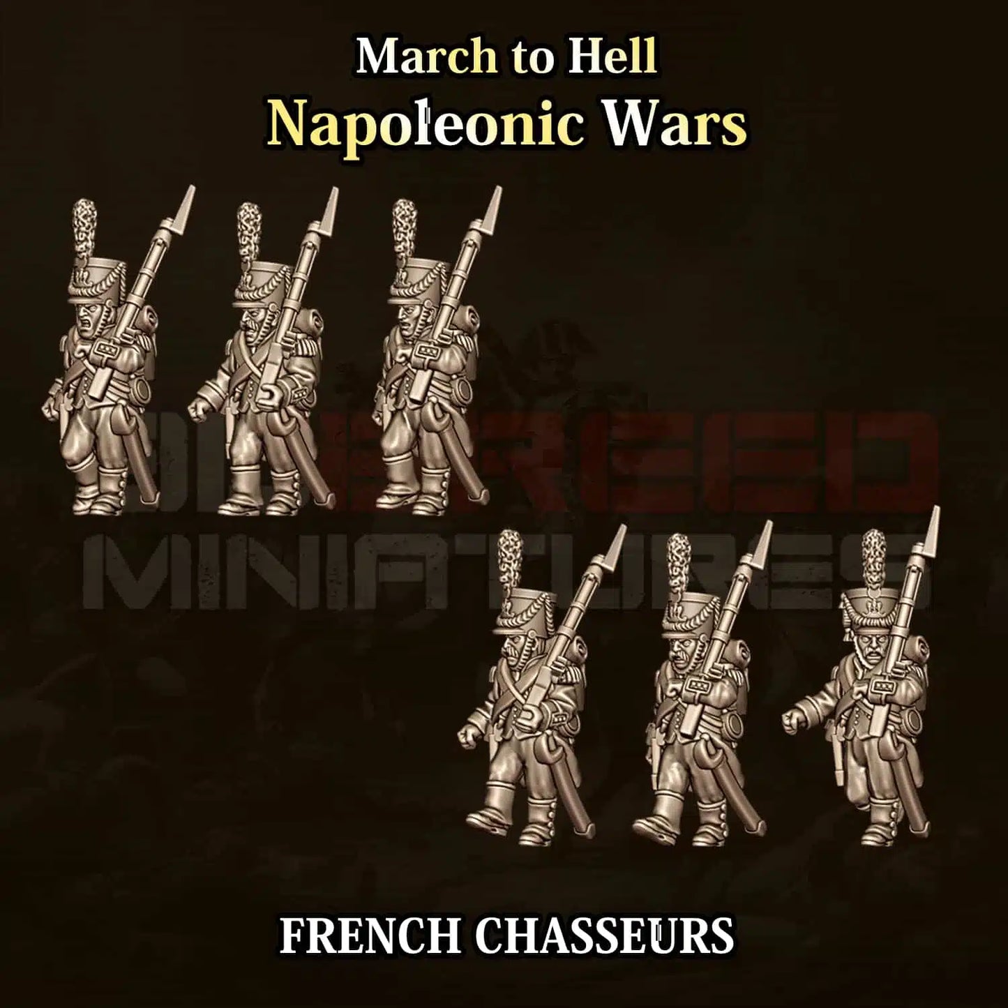 Napoleonic Wars FRENCH CHASSEURS | 3DBreed 15mm Wargaming Miniatures