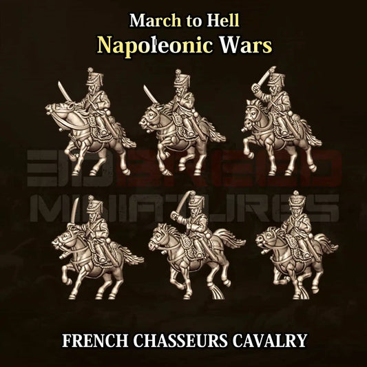 Napoleonic Wars FRENCH CHASSEURS CAVALRY | 3DBreed 15mm Wargaming Miniatures