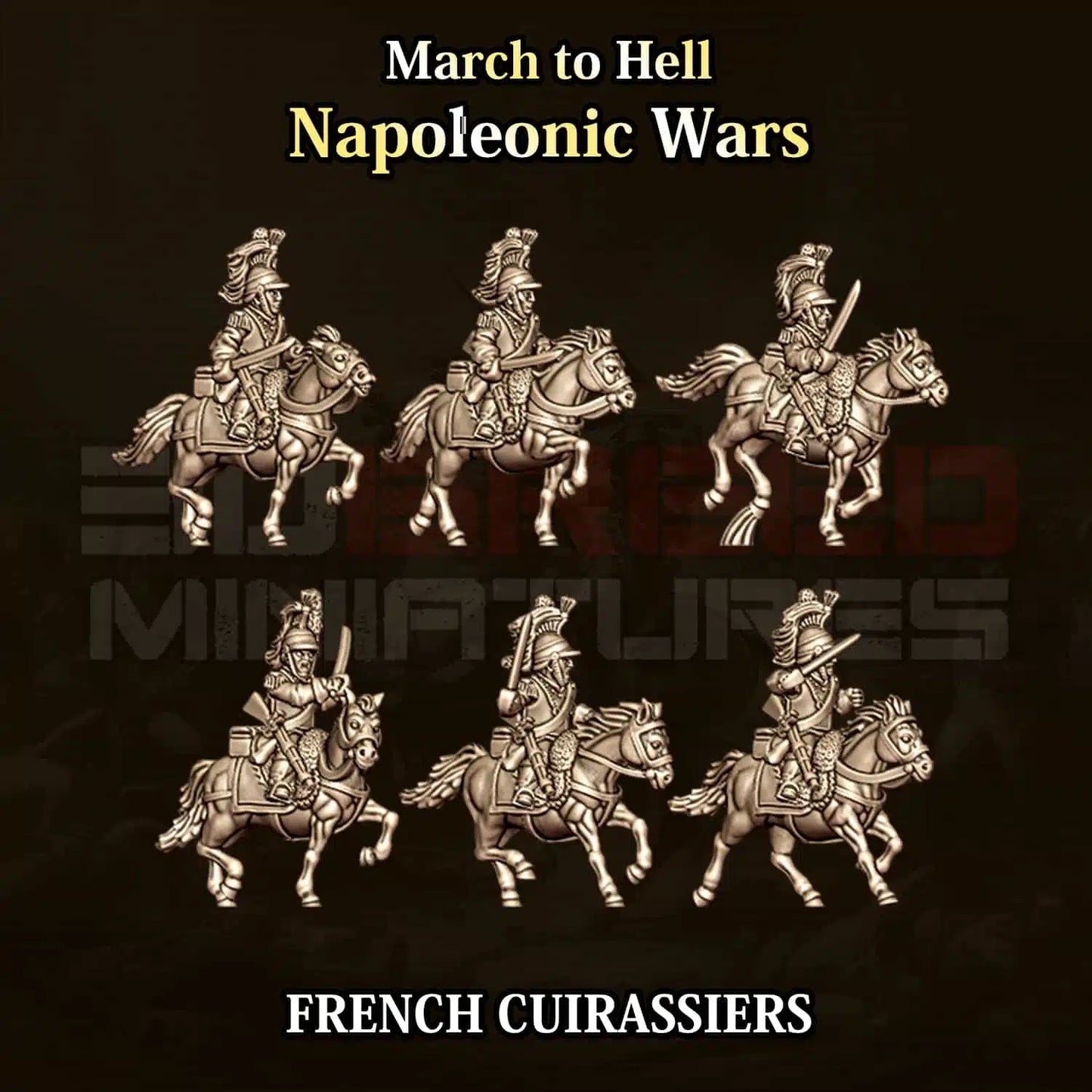 Napoleonic Wars FRENCH CUIRASSIERS CAVALRY | 3DBreed 15mm Wargaming Miniatures