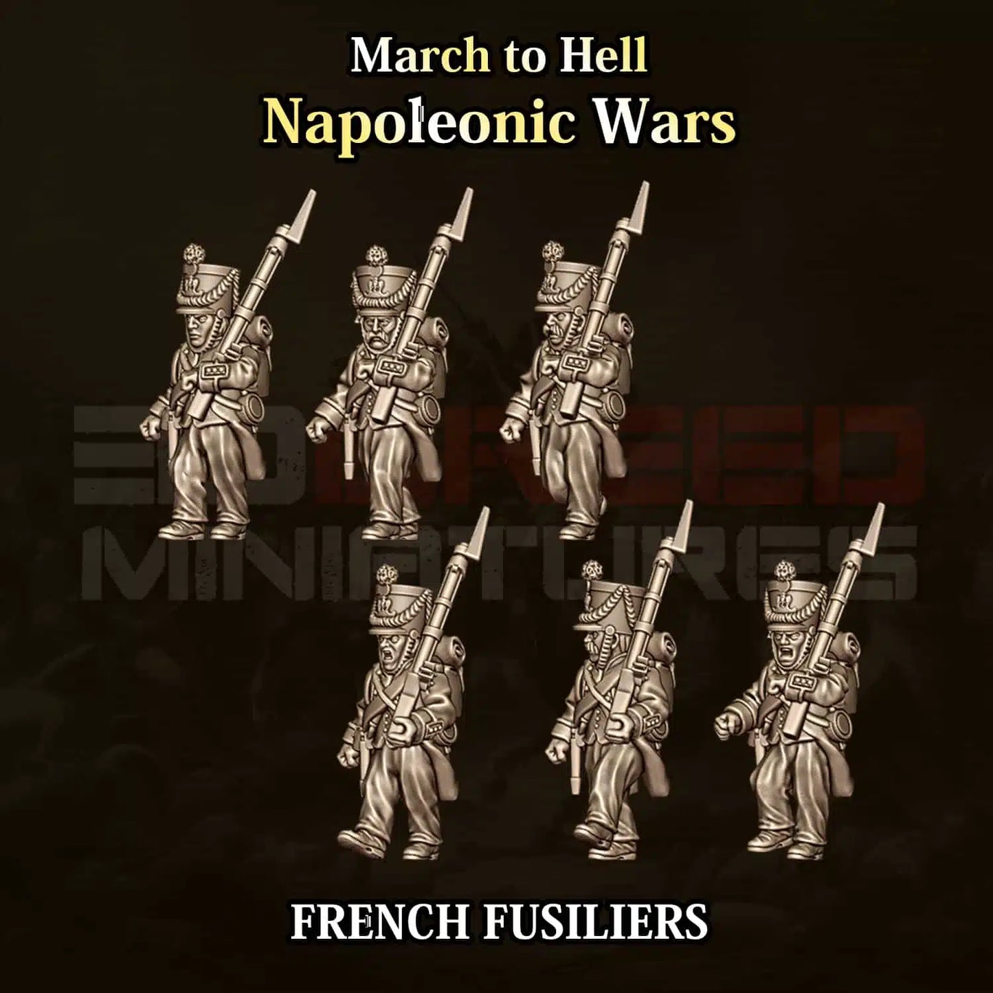 Napoleonic Wars FRENCH FUSILIER | 3DBreed 15mm Wargaming Miniatures