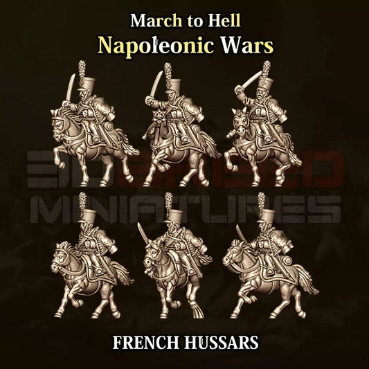 Napoleonic Wars FRENCH HUSSARS CAVALRY | 3DBreed 15mm Wargaming Miniatures