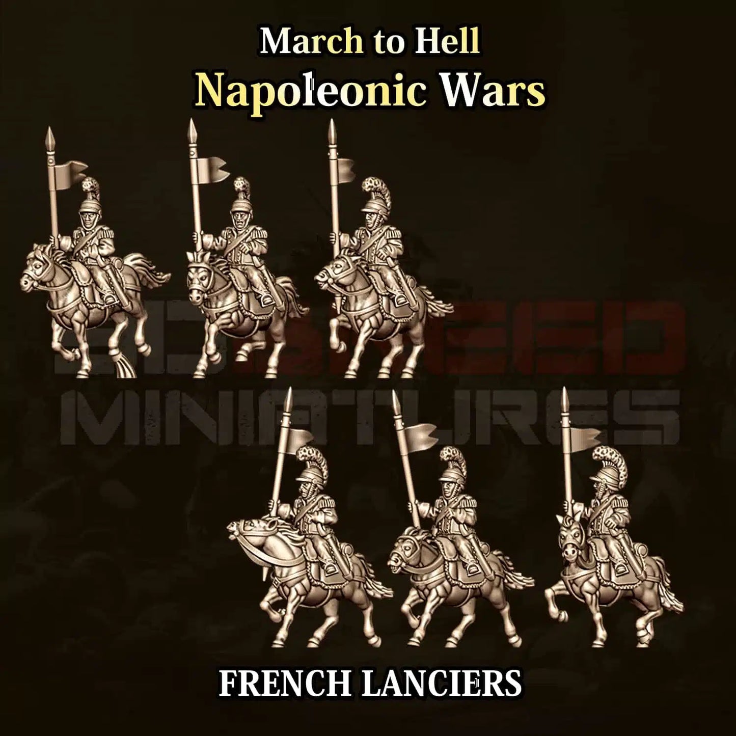 Napoleonic Wars FRENCH LANCIER CAVALRY | 3DBreed 15mm Wargaming Miniatures