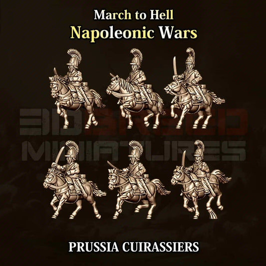 Napoleonic Wars PRUSSIA CUIRASSIERS CAVALRY | 3DBreed 15mm Wargaming Miniatures