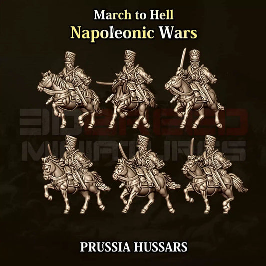 Napoleonic Wars PRUSSIA HUSSARS CAVALRY | 3DBreed 15mm Wargaming Miniatures
