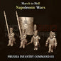 Napoleonic Wars PRUSSIA INFANTRY COMMAND 03 | 3DBreed 15mm Wargaming Miniatures