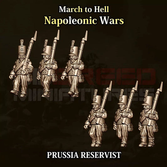 Napoleonic Wars PRUSSIA RESERVISTS | 3DBreed 15mm Wargaming Miniatures