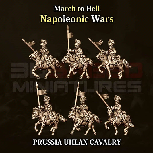 Napoleonic Wars PRUSSIA UHLAN CAVALRY | 3DBreed 15mm Wargaming Miniatures