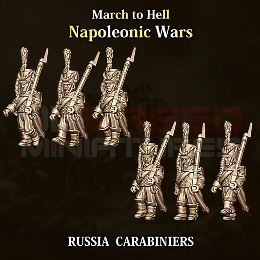 Napoleonic Wars RUSSIA CARABINIERS | 3DBreed 15mm Wargaming Miniatures