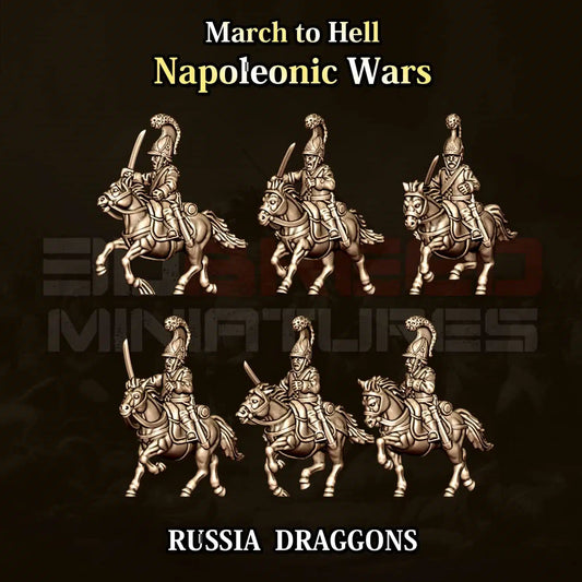 Napoleonic Wars RUSSIA DRAGOONS CAVALRY | 3DBreed 15mm Wargaming Miniatures