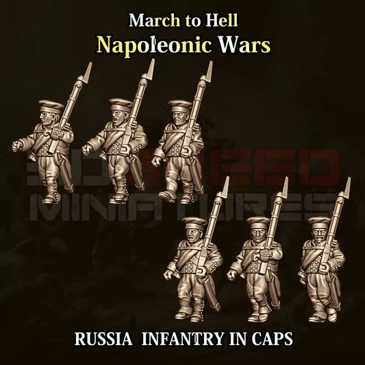 Napoleonic Wars RUSSIA INFANTRY IN CAPS | 3DBreed 15mm Wargaming Miniatures