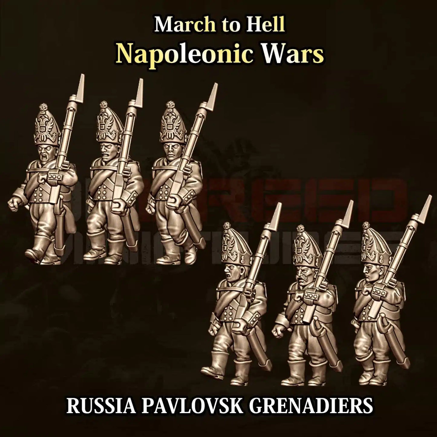 Napoleonic Wars RUSSIA PAVLOVSK GRENADIERS | 3DBreed 15mm Wargaming Miniatures