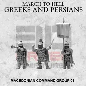 Macedonian Command Group 1 | 3DBreed 15mm Wargaming Miniatures Role Playing Miniatures