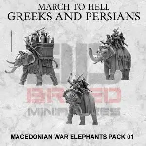 Macedonian War Elephants | 3DBreed 15mm Wargaming Miniatures Role Playing Miniatures