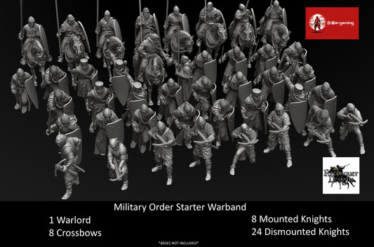 Military Order Starter Warband | Black Knight Miniatures 28mm Historical Wargaming Miniatures Role Playing Miniatures