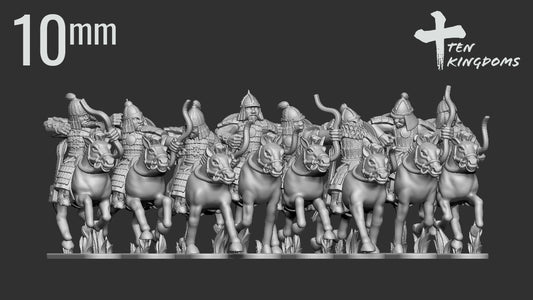 10mm Mongol Armoured Bow Horse | Ten Kingdoms Historical Miniatures