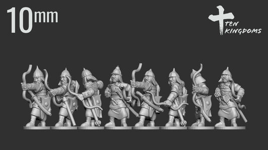 10mm Mongol Light Armoured Bow Foot | Ten Kingdoms Historical Miniatures