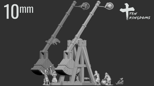 10mm Mongol Trebuchet Set A | Ten Kingdoms Historical Miniatures