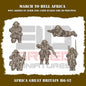 WW2 BRITISH ARMY AFRICA HQ 02 | 3DBreed 15mm Wargaming Miniatures