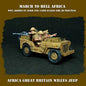 WW2 BRITISH ARMY AFRICA WILLYS JEEP | 3DBreed 15mm Wargaming Miniatures